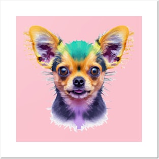 Chihuahua Chihuahueño Dog Watercolor Print Posters and Art